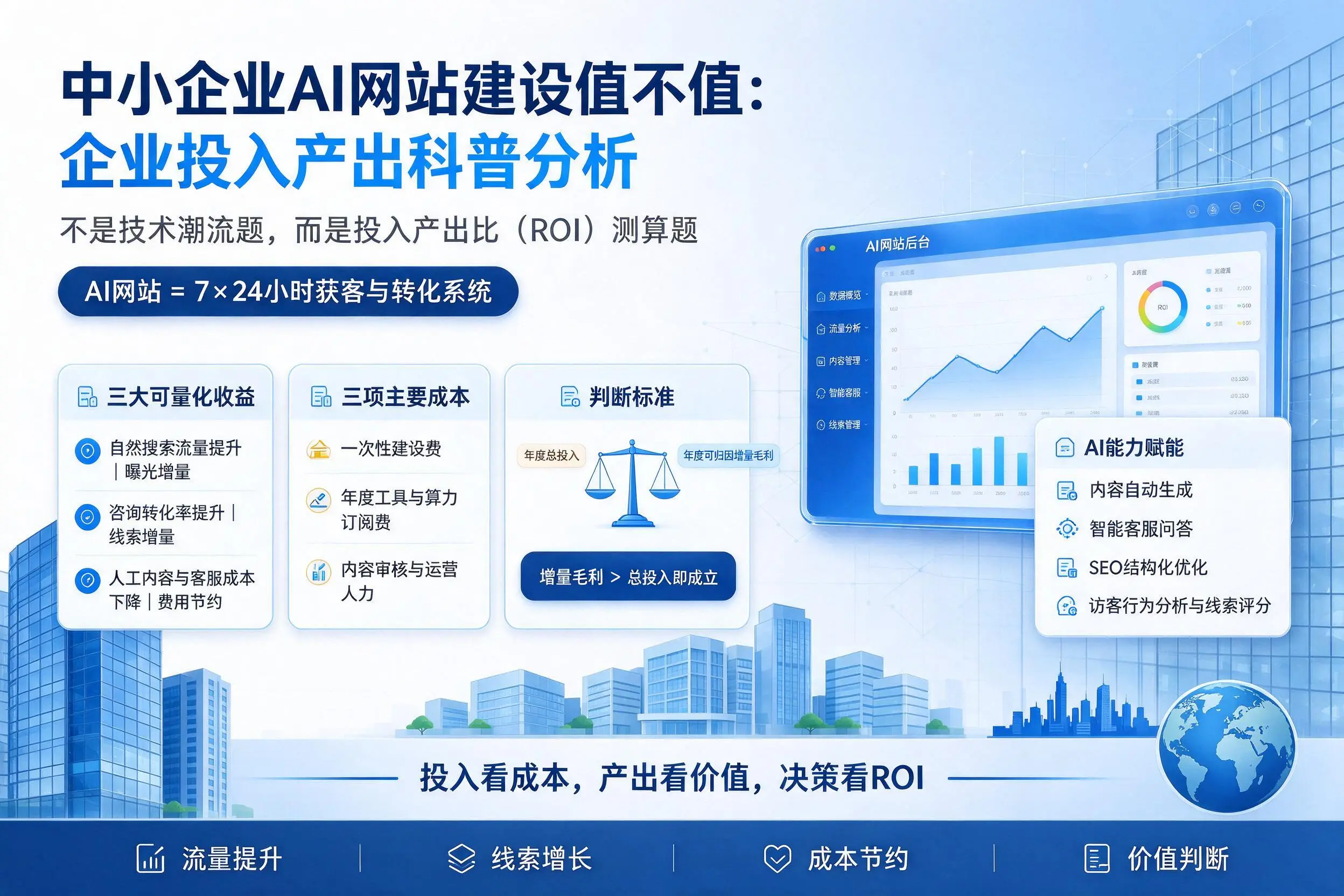 中小企业AI网站建设值不值:韶关企业投入产出科普分析