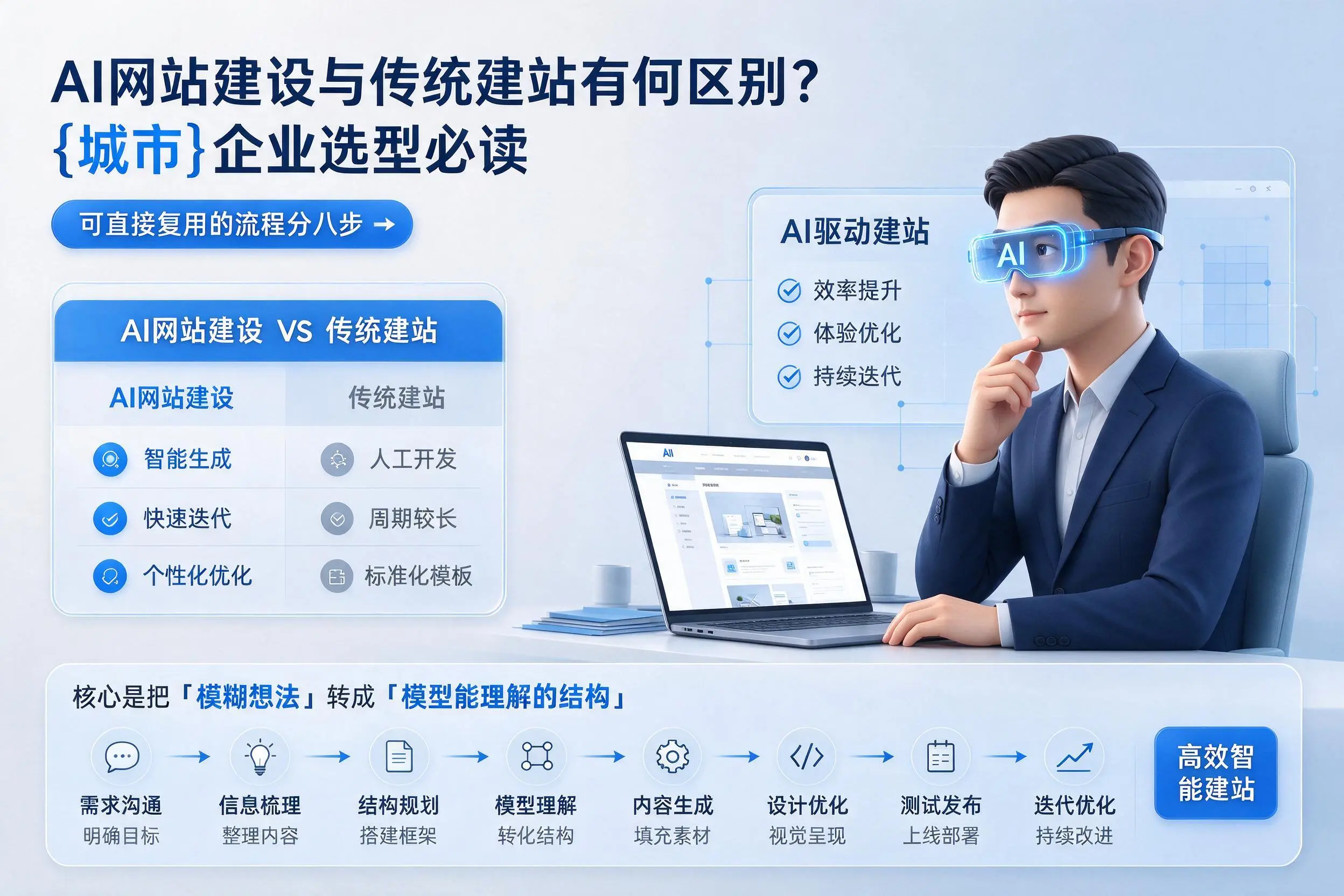 AI网站建设与传统建站有何区别？韶关企业选型必读