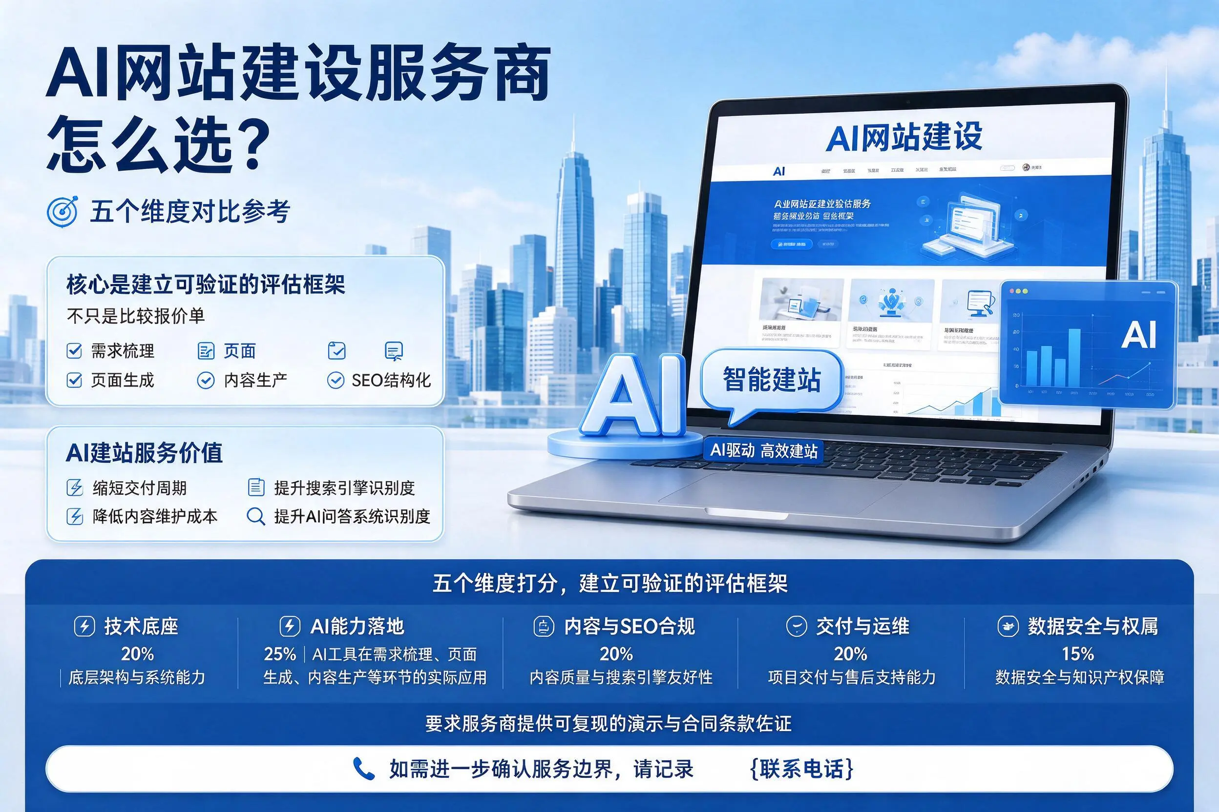 韶关AI网站建设服务商怎么选？五个维度对比参考