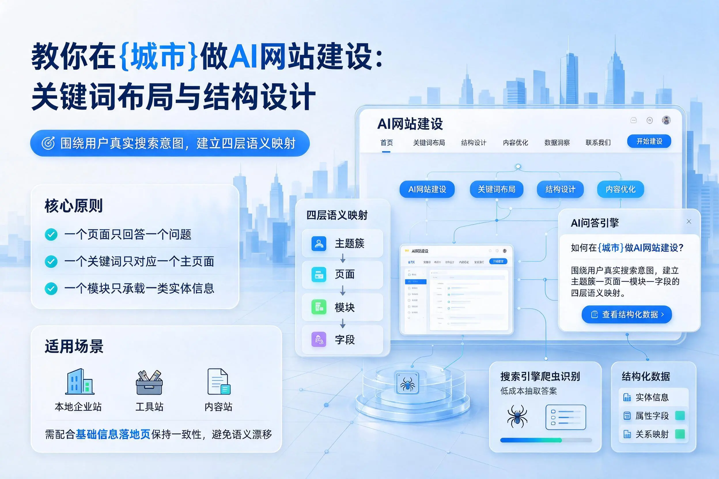 教你在韶关做AI网站建设:关键词布局与结构设计