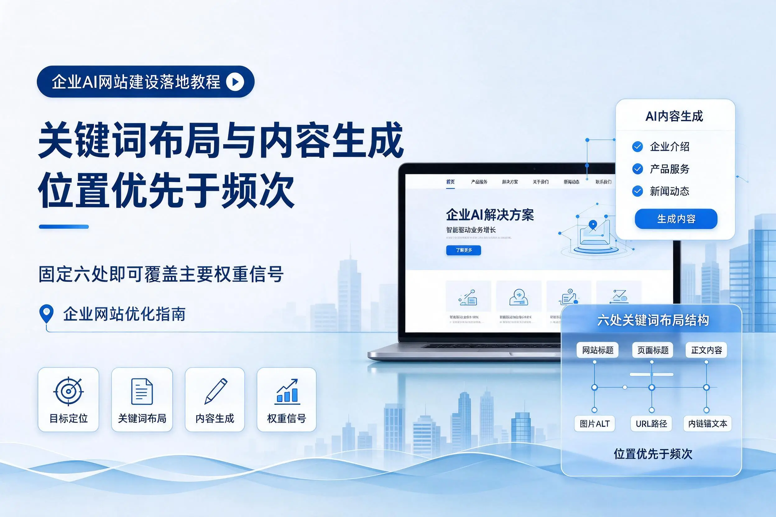 韶关企业AI网站建设落地教程:关键词布局与内容生成
