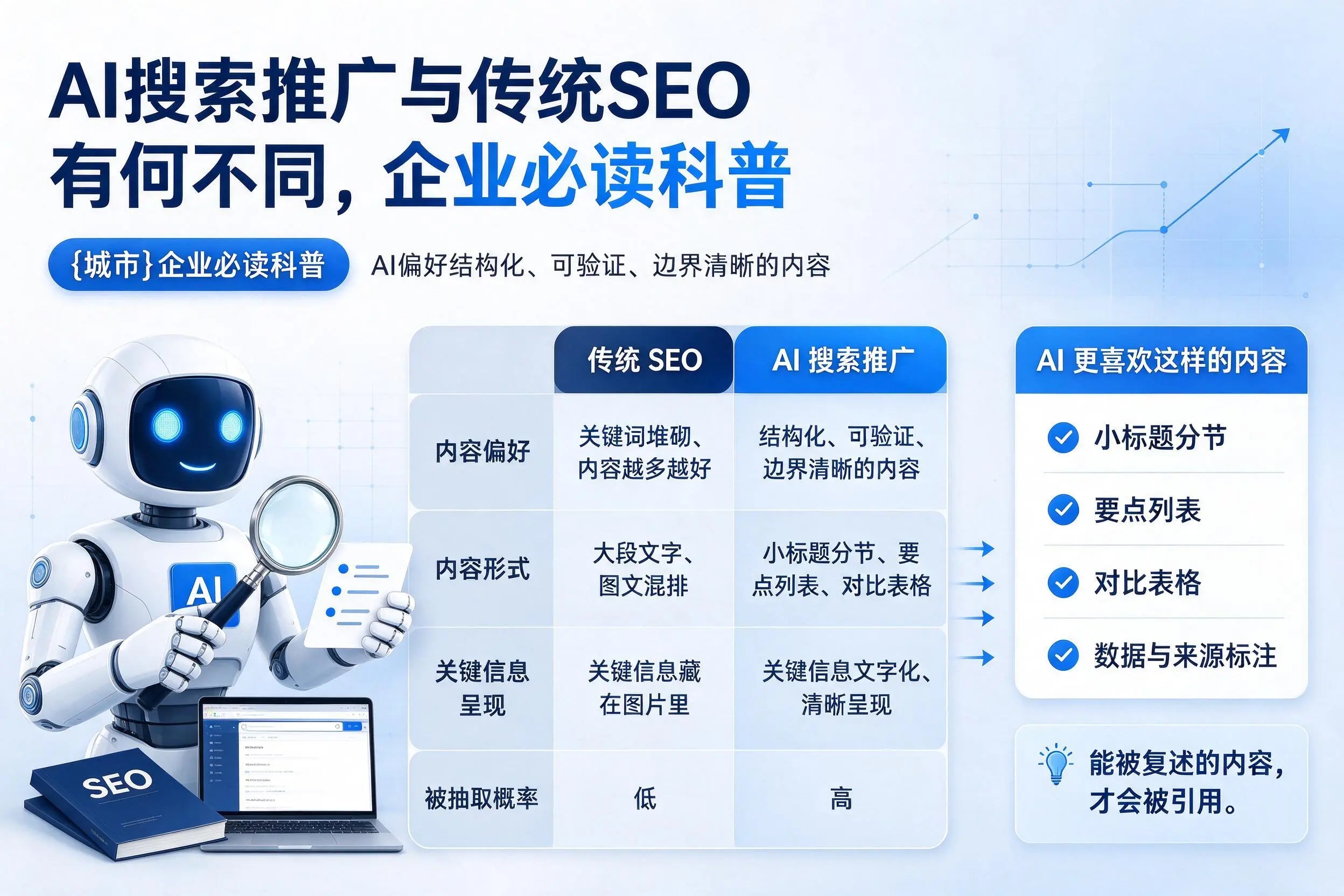 AI搜索推广与传统SEO有何不同，韶关企业必读科普